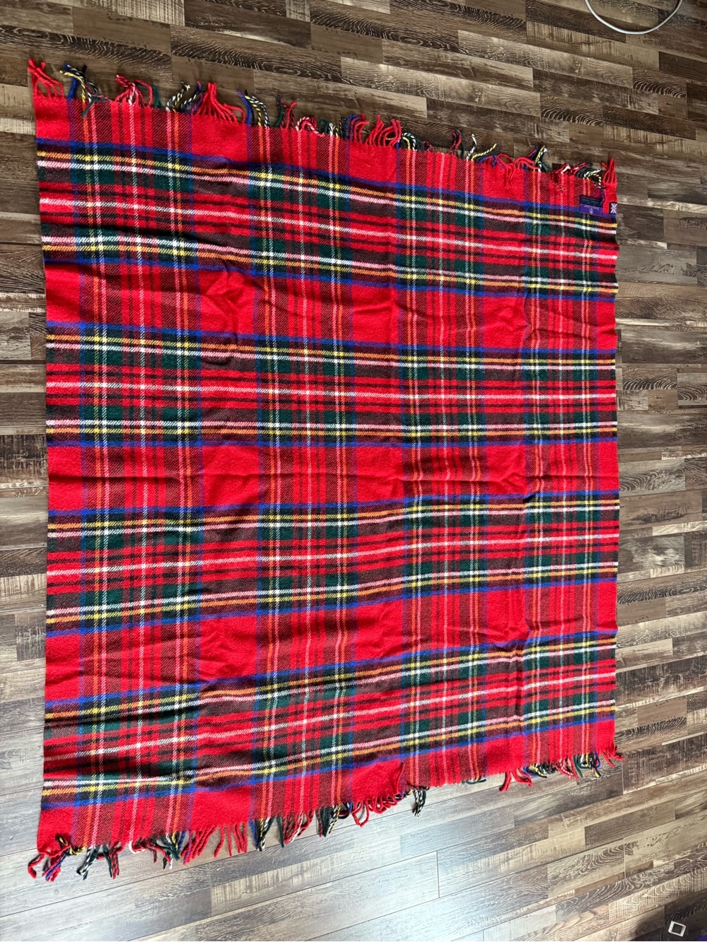 Classic Red Plaid Throw Blanket - Soft Cozy Home Throw 60x65